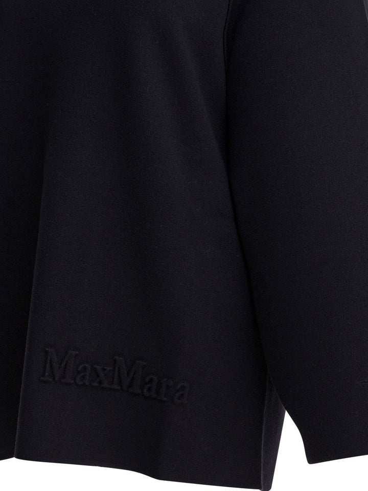 Max Mara Pure Viscose And Wool Over Sweater Knitwear - Blu | cbfe7171c0aeb067bcbaa70db5f343fc178d97b7