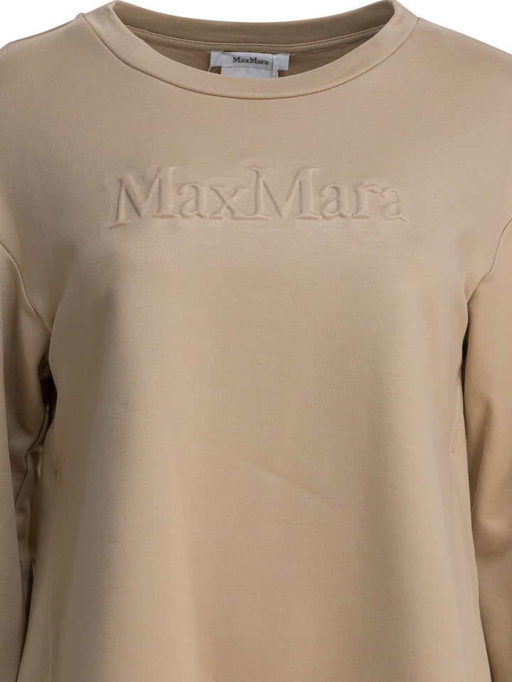 Max Mara Pure Silk And Cotton Sweatshirt Sweatshirts - Marrone | 621ec828683d5fd3b6b86707fb2b6fc4b969a672