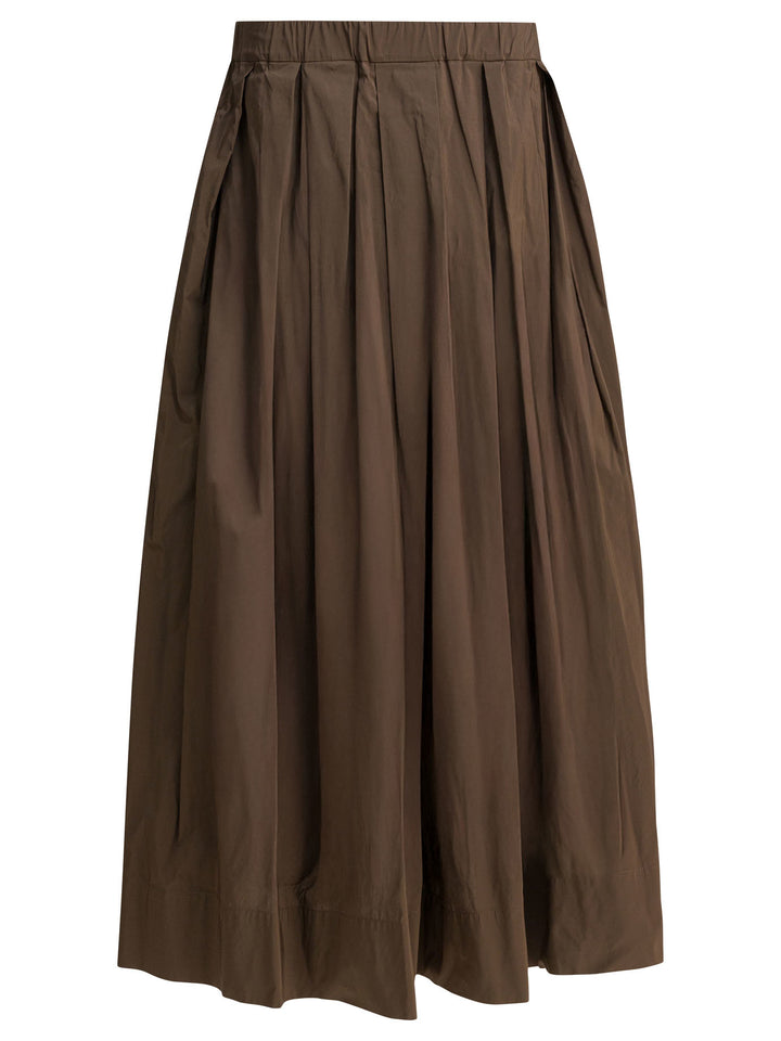 Max Mara S Long Flared Skirt Gonne - Marrone | c52f6f150f99a5b3b372492f4e1daf5165c23abc