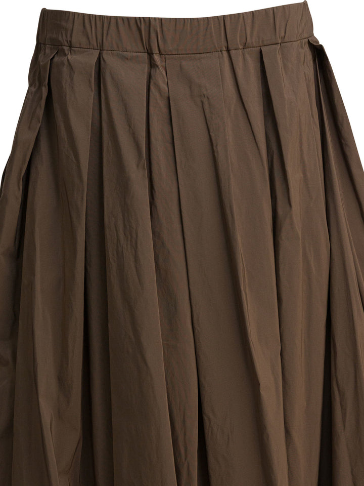 Max Mara S Long Flared Skirt Gonne - Marrone | 807f19b459a63b35df2b8d3ebd331dc9b969352d