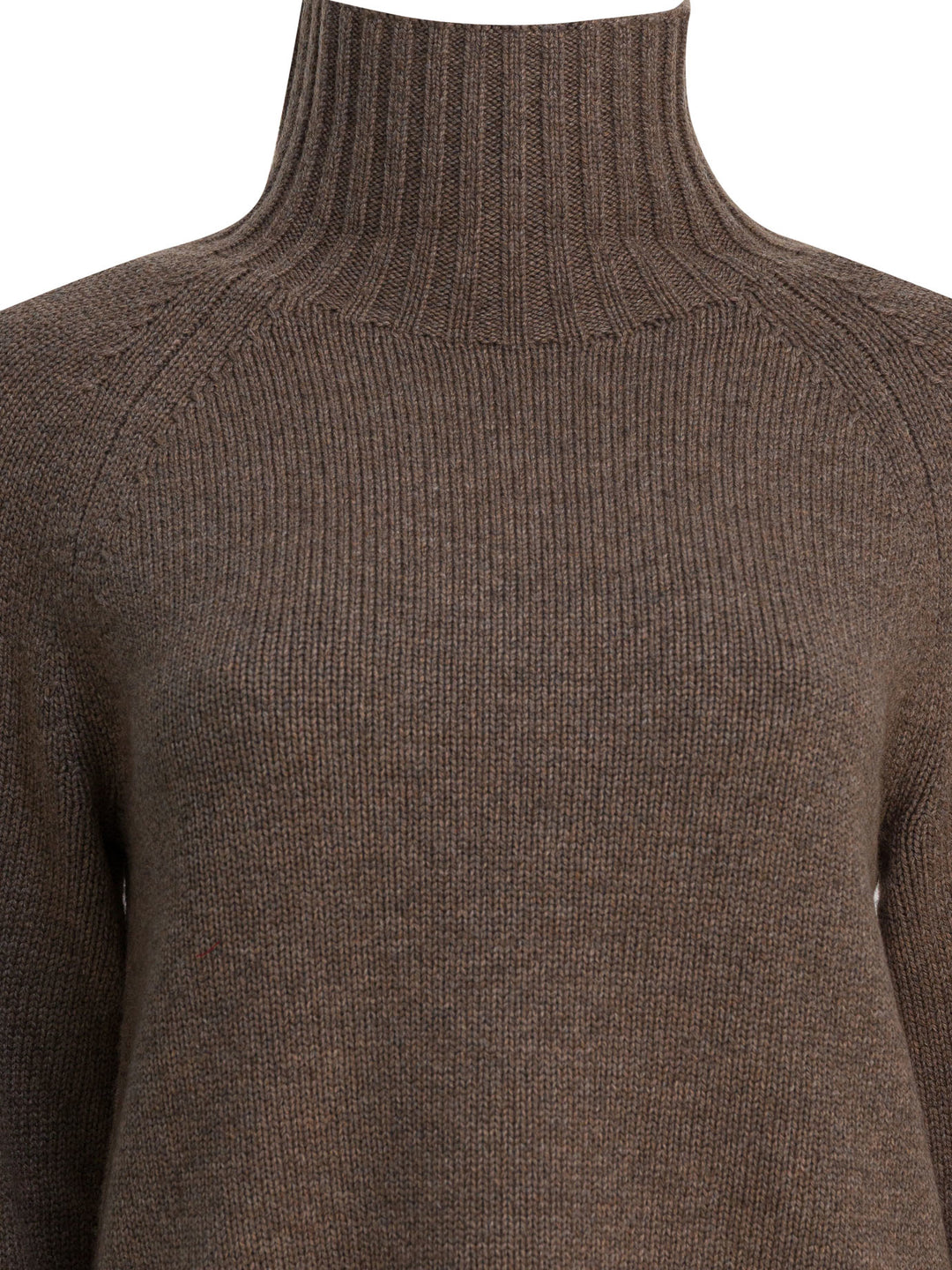 Max Mara S Wool And Cashmere Turtleneck Sweater Knitwear - Marrone | e0e6cb6fefbd0989632c3490a1fccff76e69acdf