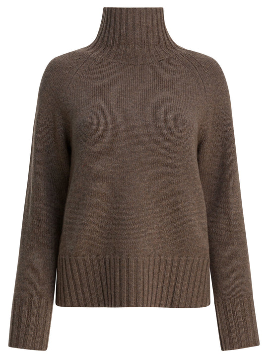Wool And Cashmere Turtleneck Sweater Knitwear Marrone