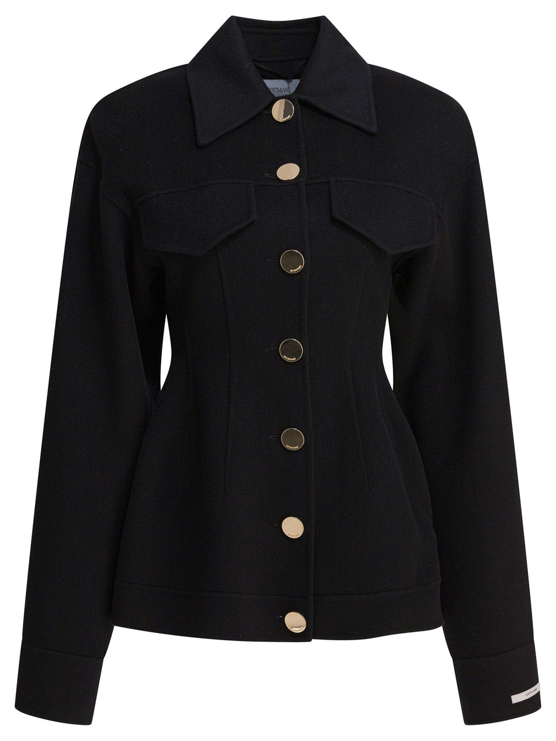 Max Mara Sportmax Wool Coat Jackets and Coats - Nero | 6aa8f2c0943259144b4c5c8468cd492ab142300c