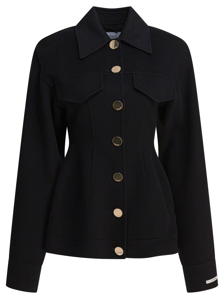 Max Mara Sportmax Wool Coat Jackets and Coats - Nero | 6aa8f2c0943259144b4c5c8468cd492ab142300c