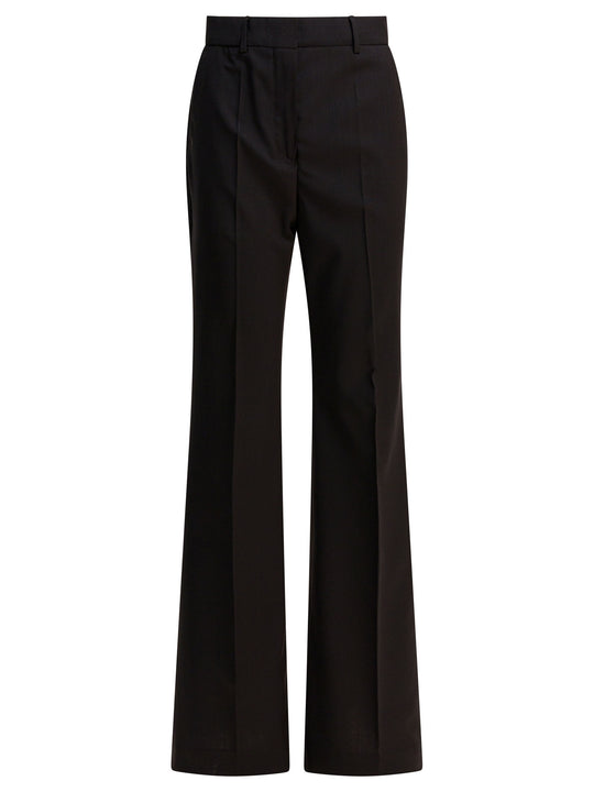 Wool Pants Trousers Marrone