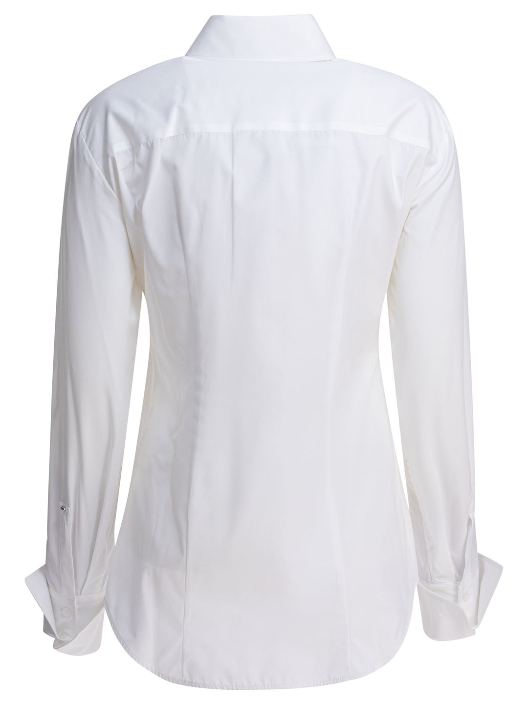 Max Mara Sportmax Cotton Poplin Shirt Shirts - Bianco | 08189729598db87941fcd299b3a0ecf302b2a585