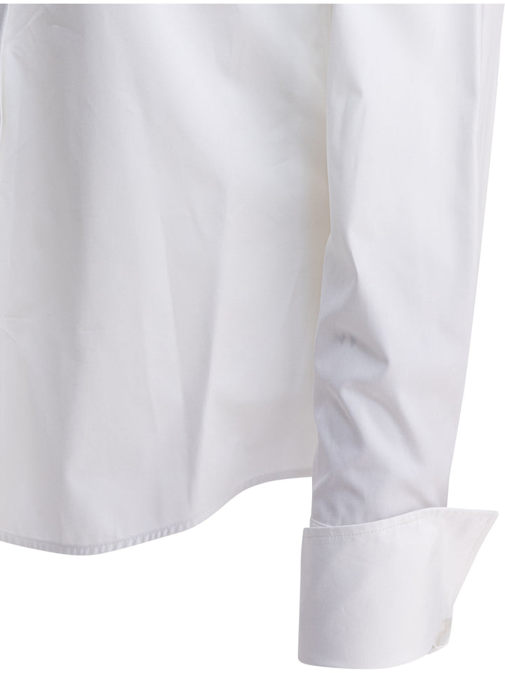 Max Mara Sportmax Cotton Poplin Shirt Shirts - Bianco | 1807263c02bb084cc786d7a2e6d49555df390eca