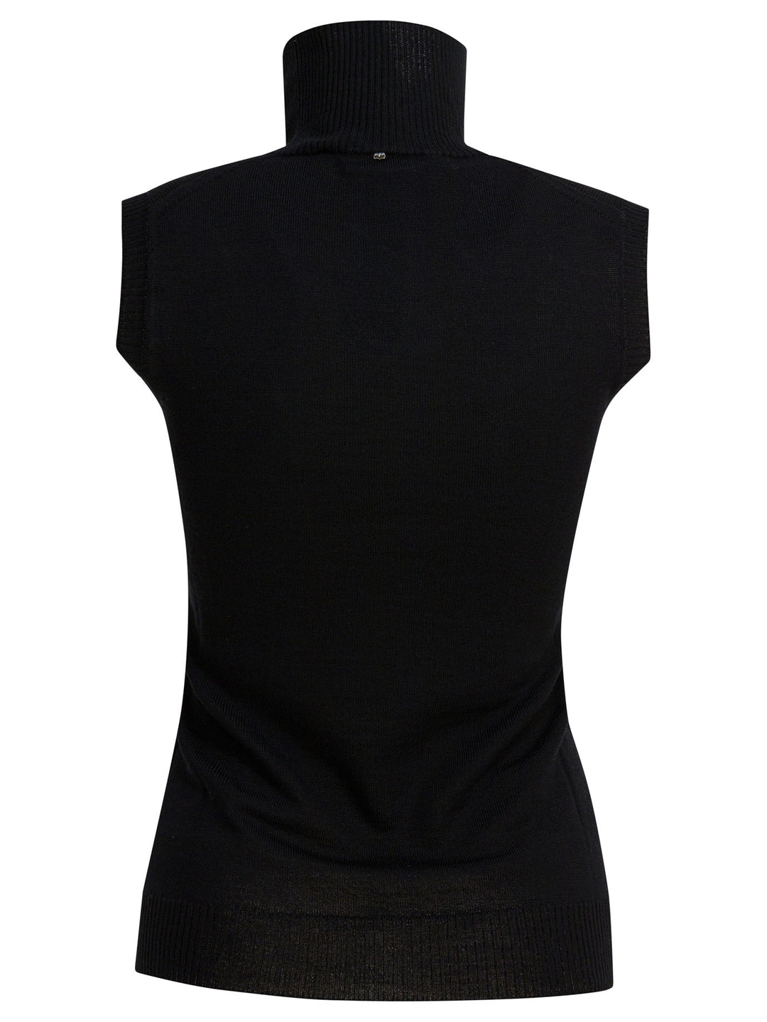 Max Mara Sportmax Mock Neck Sleeveless Knitwear - Nero | 293c6f569a25381f2e6d98c41519dd1b087b0292