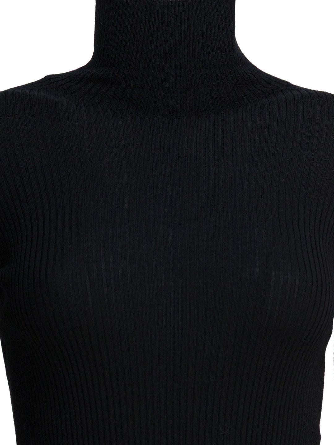 Max Mara Sportmax Virgin Wool Turtleneck Knitwear - Nero | f7b10ff14d680152be1a6db66f13e76e8343a9f2