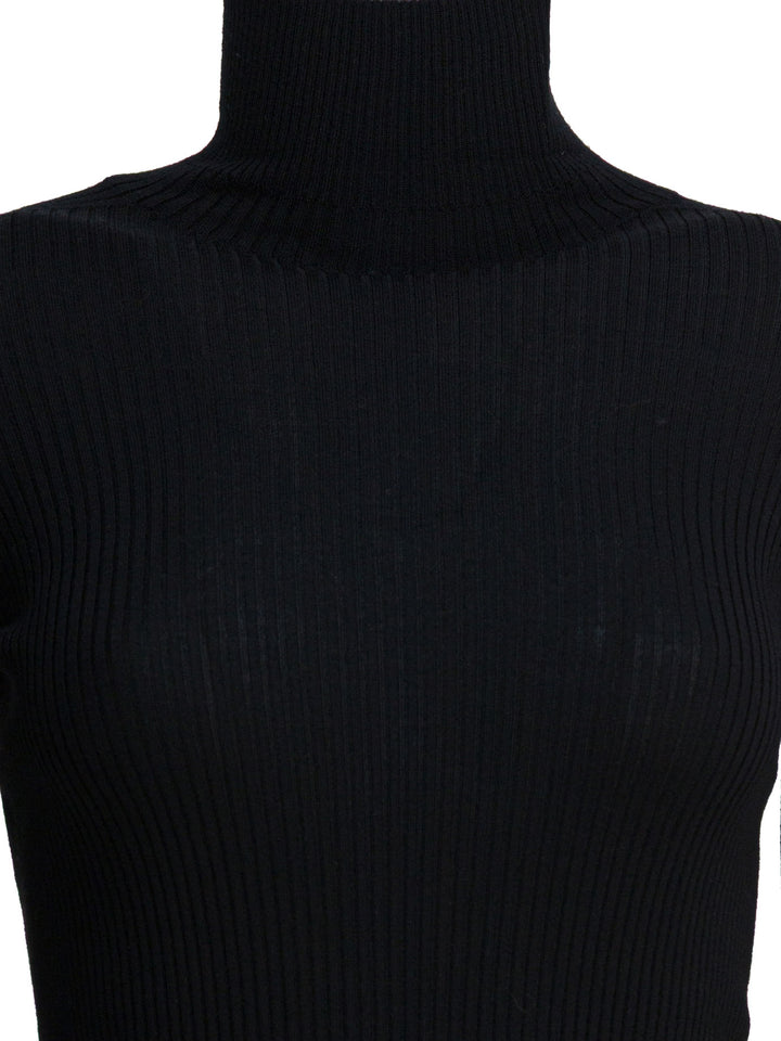 Max Mara Sportmax Virgin Wool Turtleneck Knitwear - Nero | f7b10ff14d680152be1a6db66f13e76e8343a9f2
