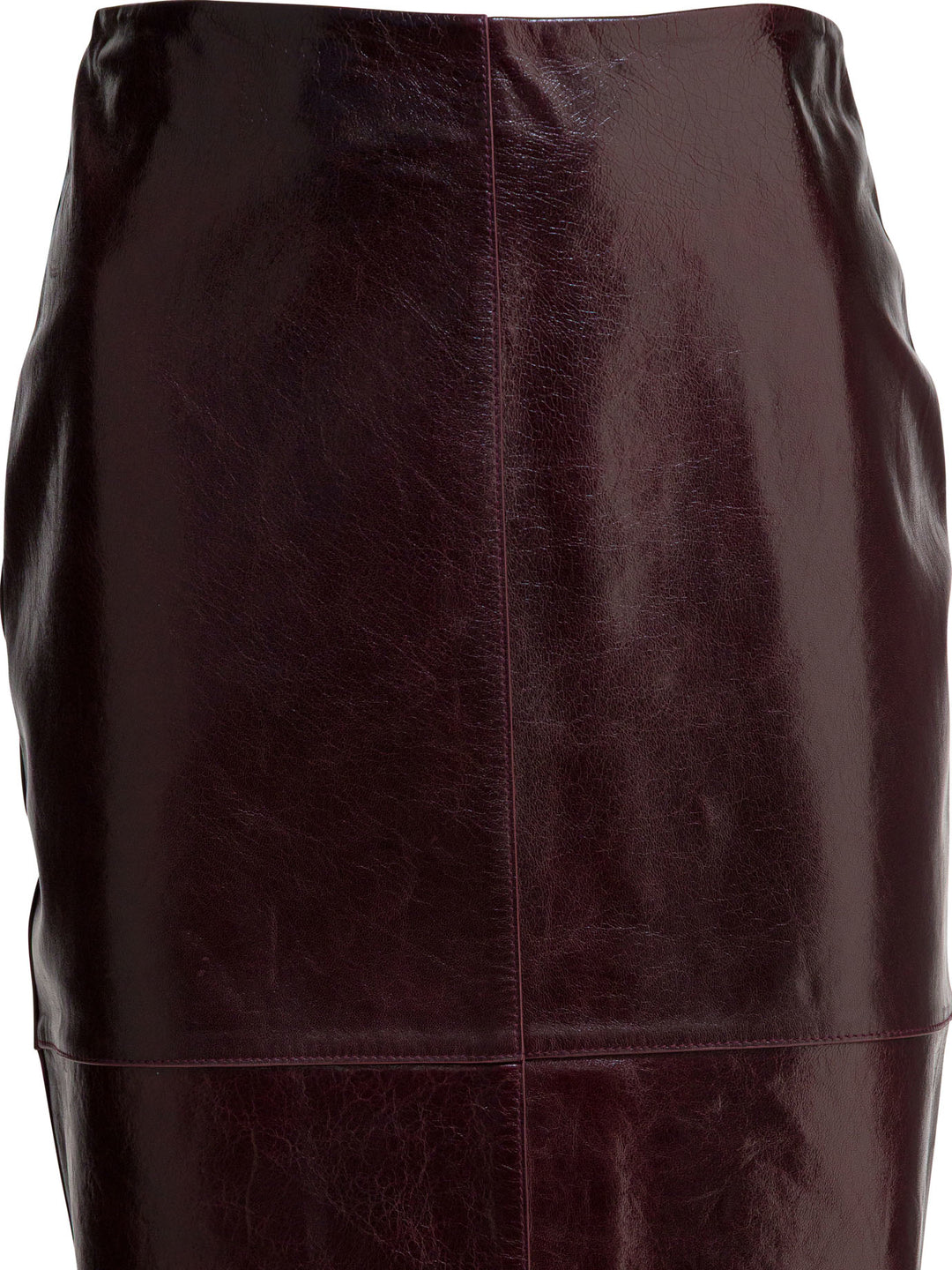 Max Mara Sportmax Leather Midi Skirt Gonne - Bordeaux | 0fec90dec7f754c986b766512e8e70a19a387885