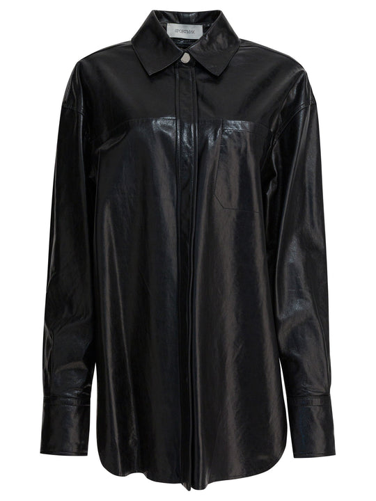 Leather Shirt Shirts Nero
