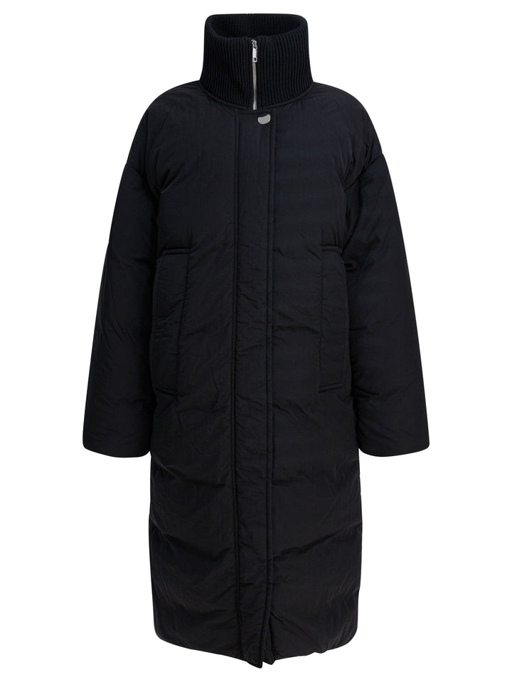 Max Mara Sportmax Long Anti-Drip Down Jacket Jackets and Coats - Nero | 2ecfc1066d771fc8847ed83503a062fa0e163d77