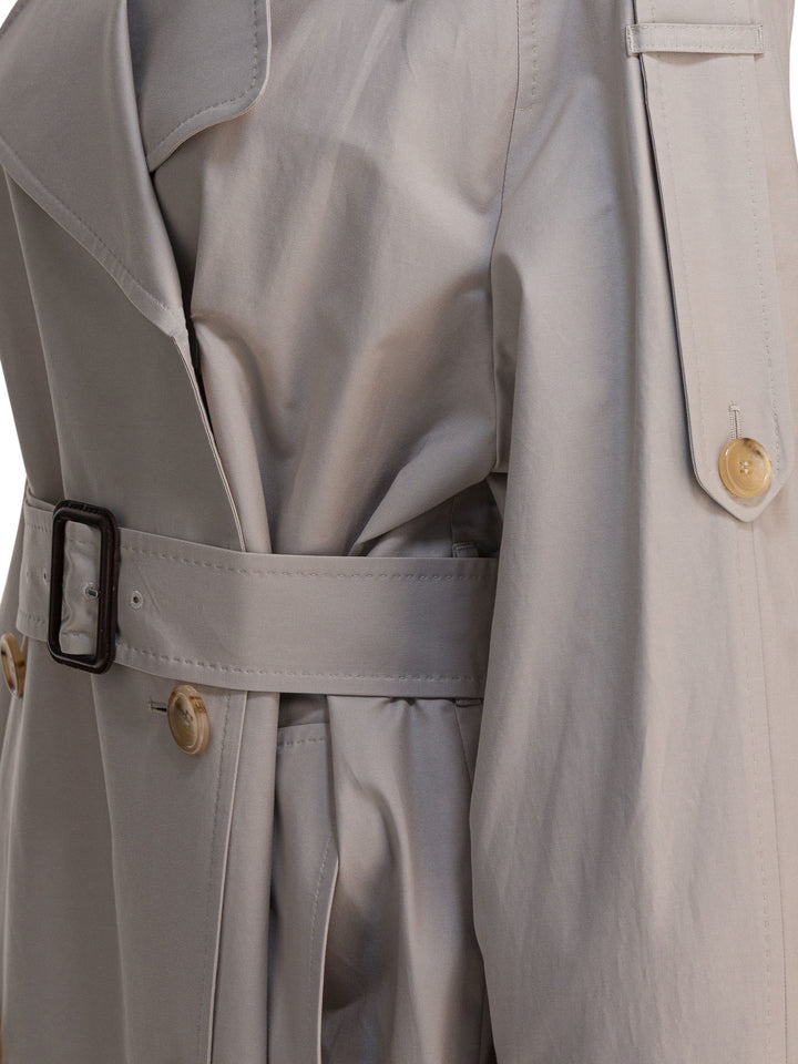Max Mara The Cube Double-Breasted Cotton Twill Trench Coat Jackets and Coats - Beige | aafeaa3ad3a0a8b868ba7da7d662c34c3f67fce0