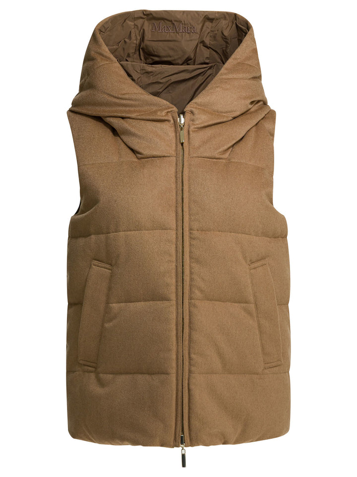 Max Mara The Cube Reversible Sleeveless Jacket Jackets and Coats - Marrone | 1e4e033d46599989a58858d860c26d7c868d4c27