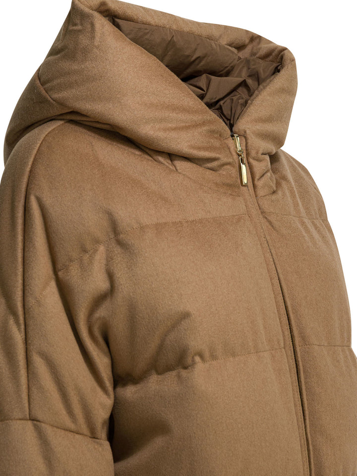 Max Mara The Cube Short Down Jacket In Camel Wool Jackets and Coats - Marrone | a9cb1438af8a862f64ff4ed304f3e5c1ed7242e4