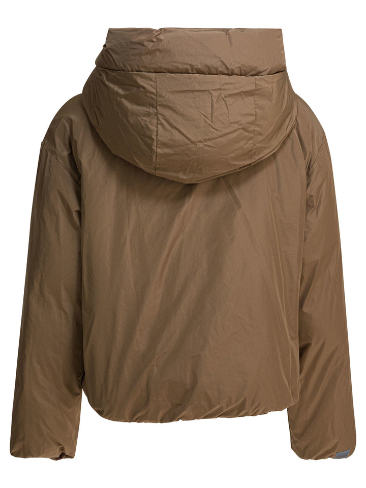 Max Mara The Cube Reversible Short Down Jacket Jackets and Coats - Marrone | bb461ef2e1890bc6e88408bed5bb0334306f9a2b