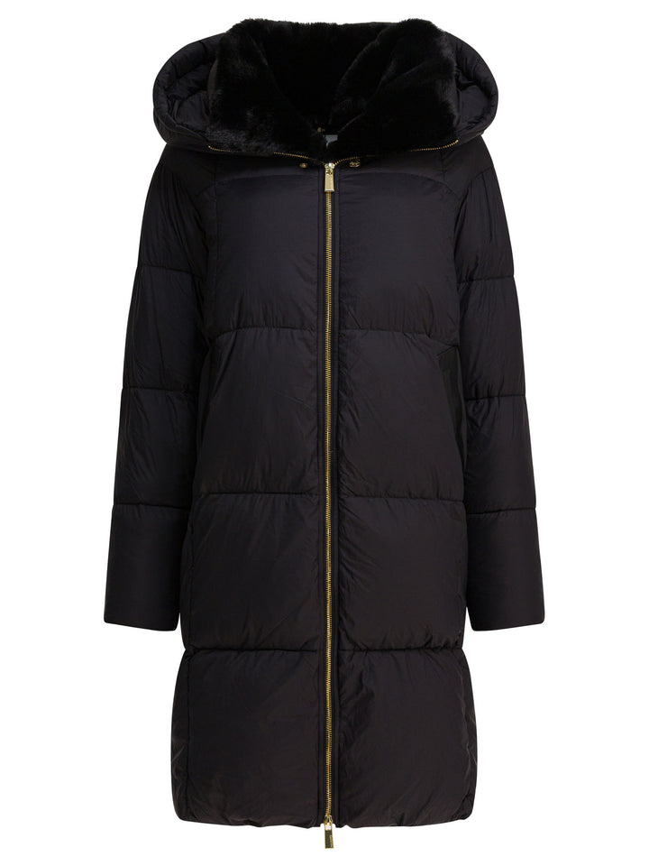 Max&Moi Long Down Jacket With Over Hood Jackets and Coats - Nero | 91276fe65f6db0fcd59fc5fe9315557be800fca9