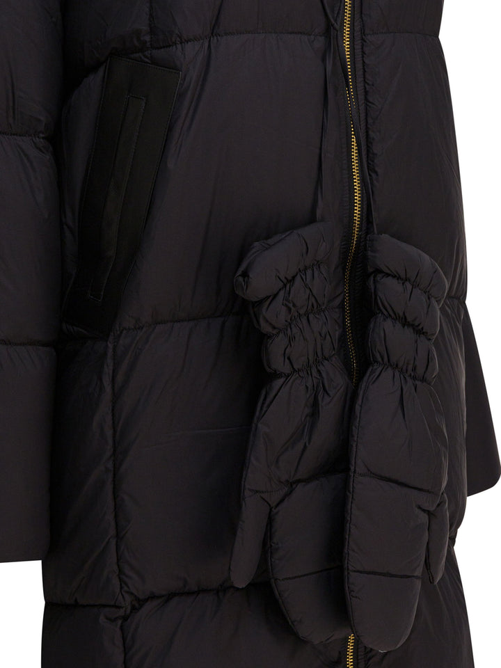 Max&Moi Long Down Jacket With Over Hood Jackets and Coats - Nero | 921adb859451a5a536d990645696b5f2b602ddbc