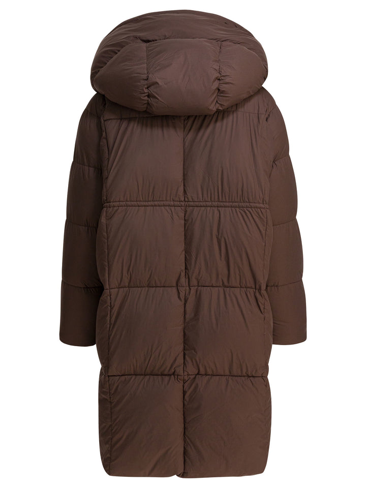 Max&Moi Long Down Jacket With Over Hood Jackets and Coats - Marrone | b7feeb18e1a04f535ff0780219de0790ed1eb7b8