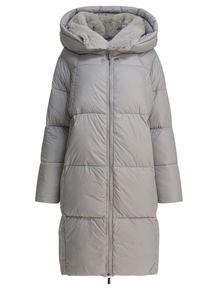 Max&Moi Long Down Jacket With Over Hood Jackets and Coats - Grey | ffe0232190e4289c7dd4b73e30d279ca1b6f59c1