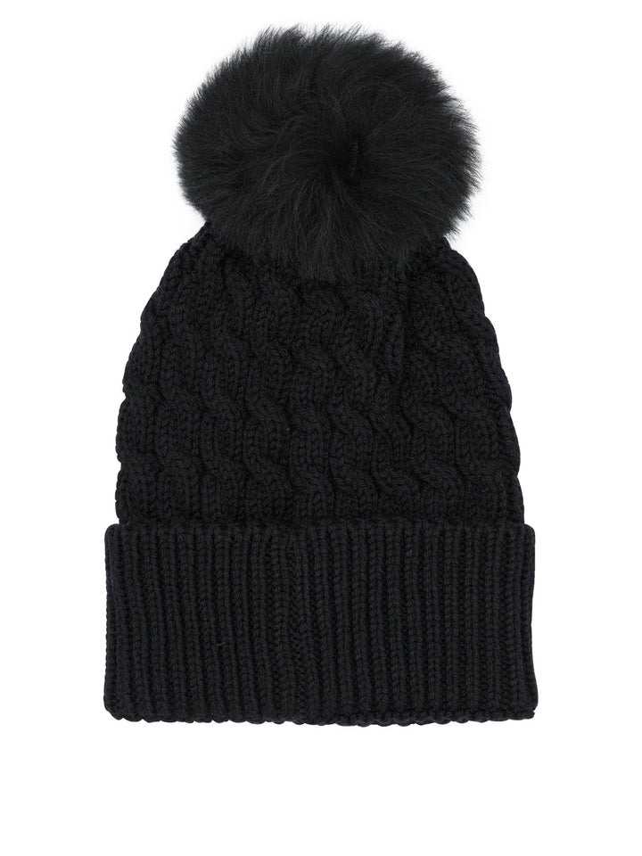 Moncler Grenoble Wool Beanie Cappelli - Nero | 2ede1577f9873040df585e13d3c2874003d6259a