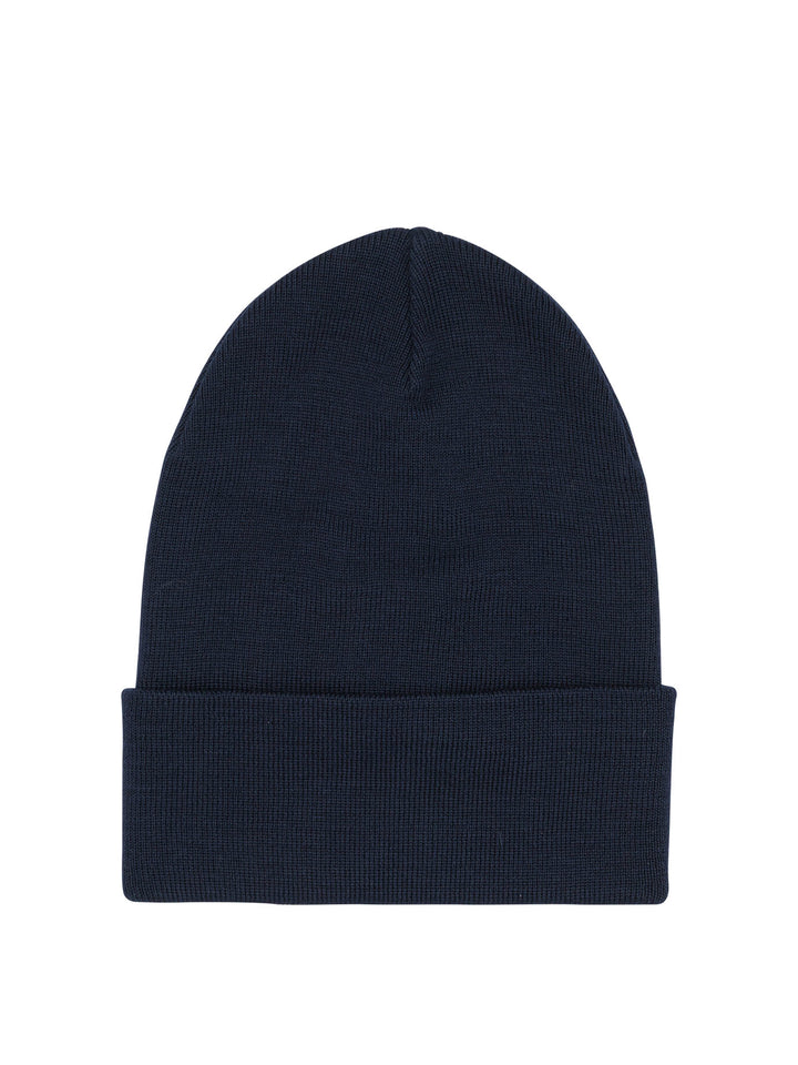 Moncler Grenoble Wool Beanie Cappelli - Blu | 1f6092bba40e66dc8135f83543a377ca2824e839