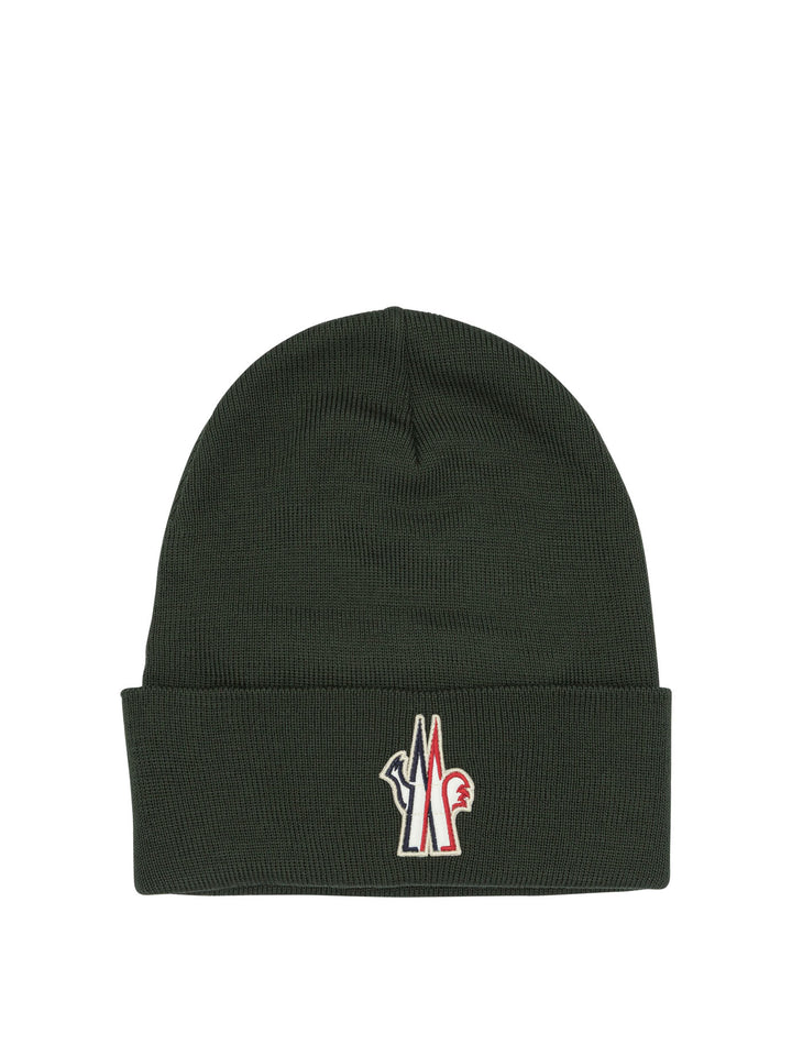 Moncler Grenoble Wool Beanie Cappelli - Verde | 1e0677607868ed8e3526b6c1951cdaa84cb9a375