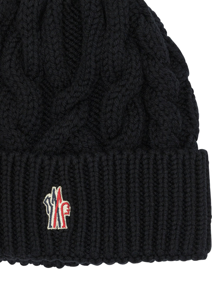 Moncler Grenoble Wool Beanie Cappelli - Nero | 524bca8641a047668f34dac76e727eca14d99f96