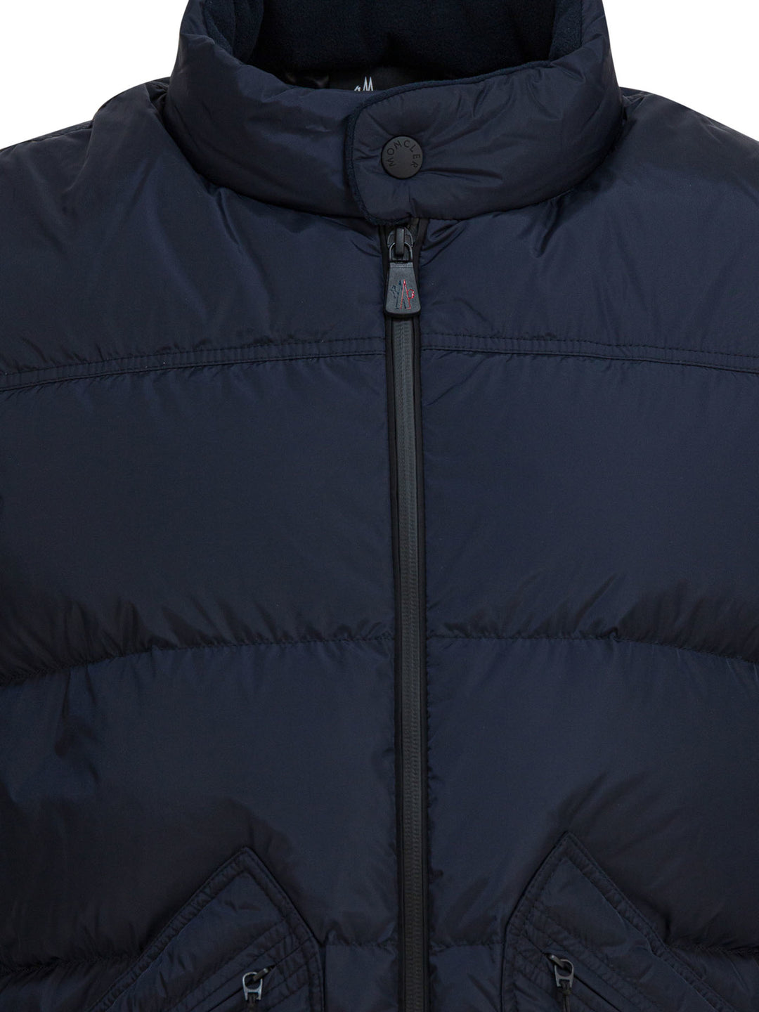 Moncler Grenoble Lightweight Down Jacket With Logo Jackets and Coats - Blu | b5a2b31f88b0e845d96f3086429a6643aefe0fde