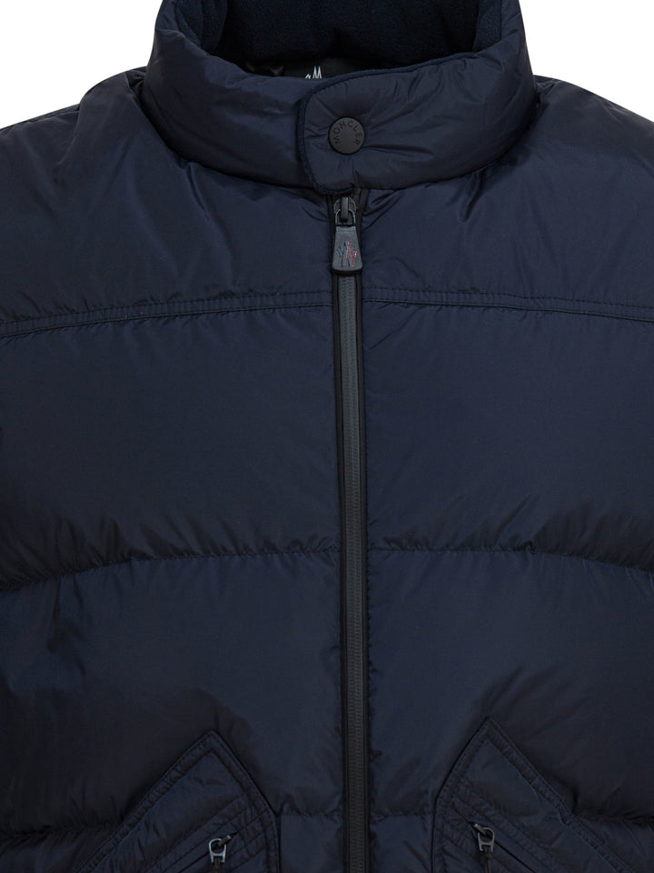 Moncler Grenoble Lightweight Down Jacket With Logo Jackets and Coats - Blu | b5a2b31f88b0e845d96f3086429a6643aefe0fde