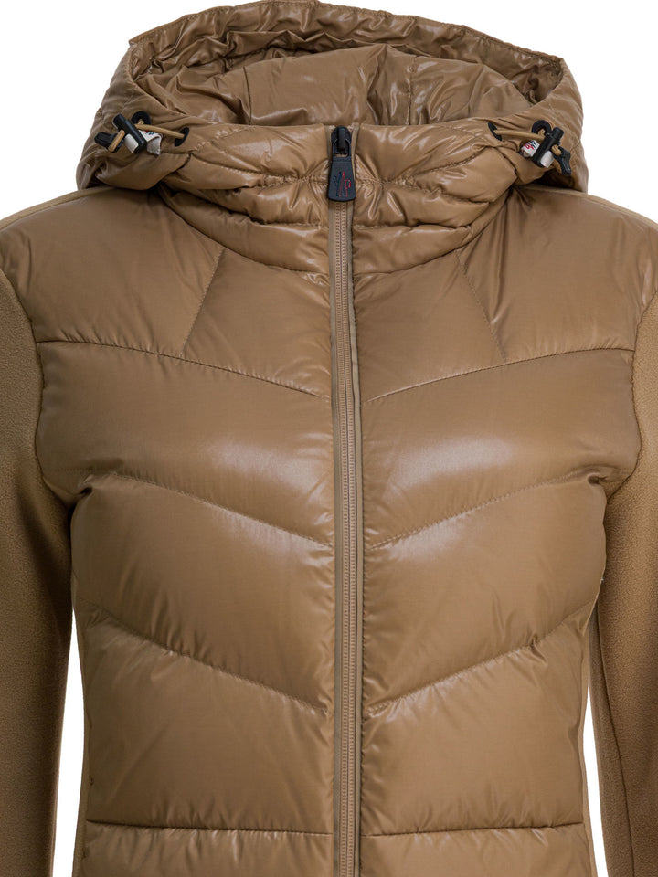 Moncler Grenoble Fleece Sweatshirt With Zipper Sweatshirts - Marrone | 450f7b7dc26029033b9d52c073fdfac2e49893d4