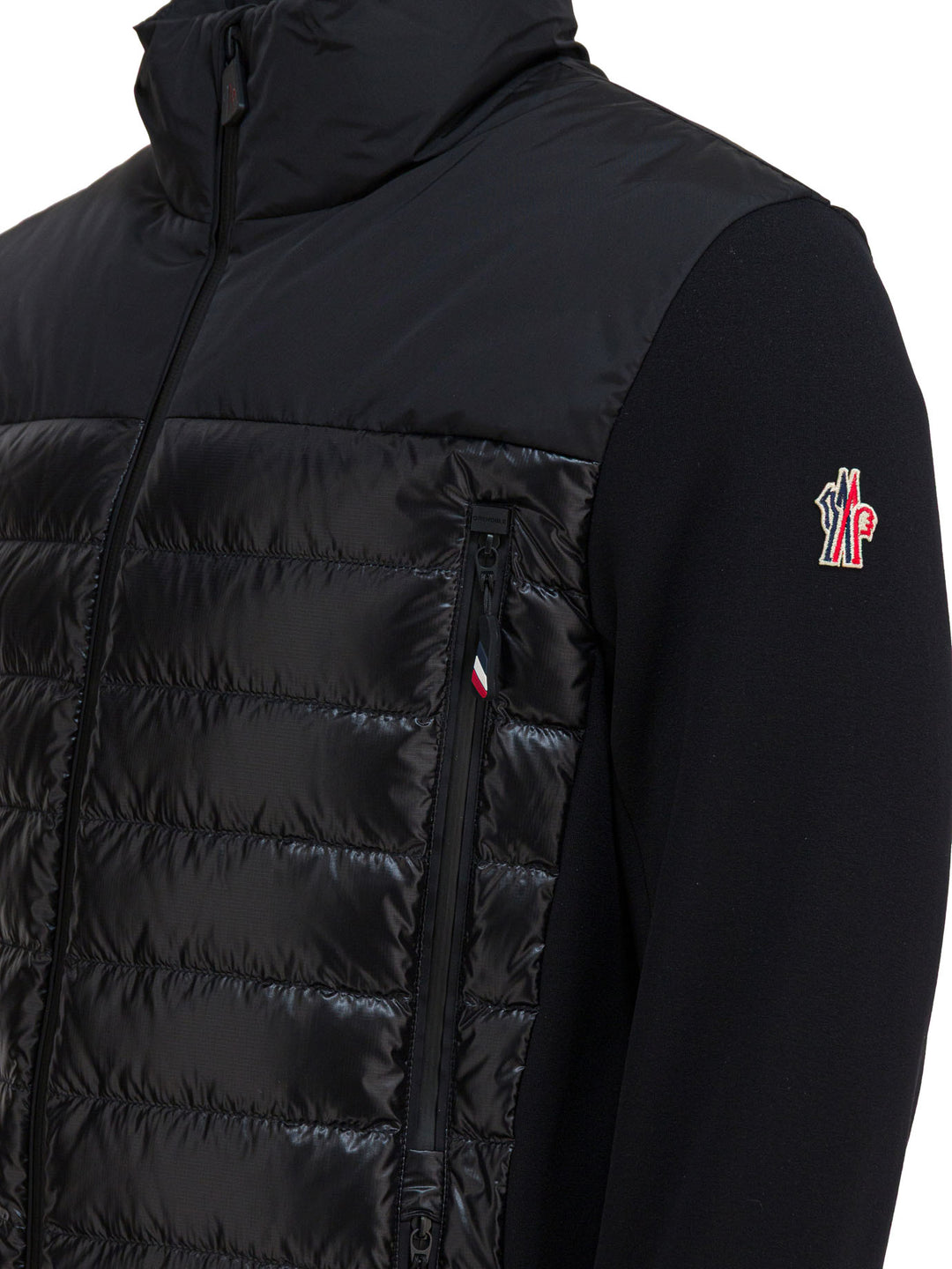 Moncler Grenoble Lightweight Down Jacket With Logo Jackets and Coats - Nero | 60576e00655300682e5698c62f5059c1ef197e72