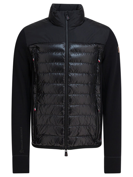 Lightweight Down Jacket With Logo Jackets And Coats Nero