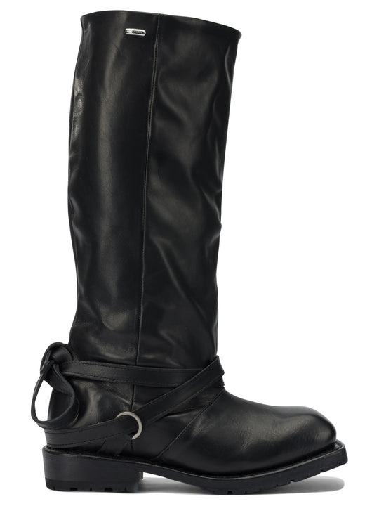 Cattle Hide Boots Nero