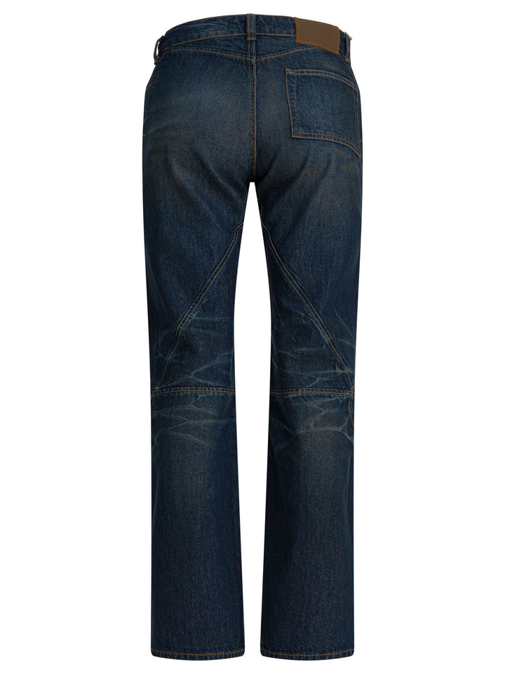 Our Legacy Moto Cut Jeans - Blu | 7e3083bdd2450960e8a8ccc9c21b1ebae503e012