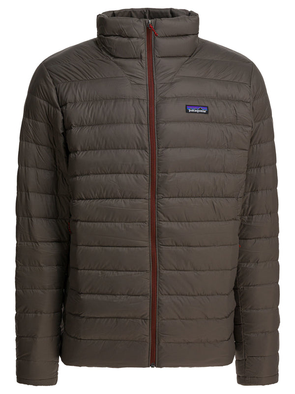 Down Sweater Jackets And Coats Marrone
