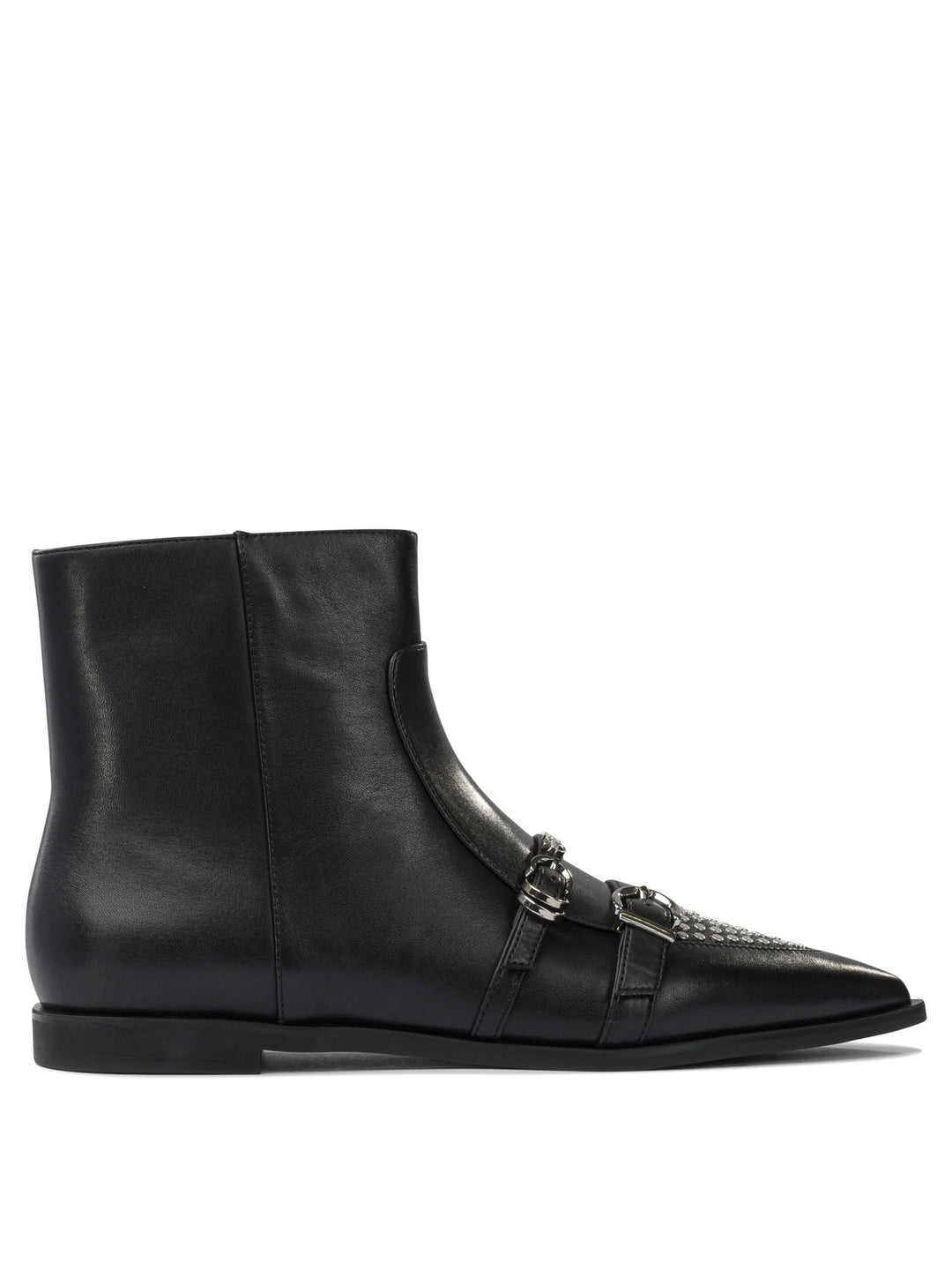 Pinko Leather Zippered Ankle Boots Boots and Ankle Boots - Nero | eb57787950b4361c8f01c5f0b9291d78730affba