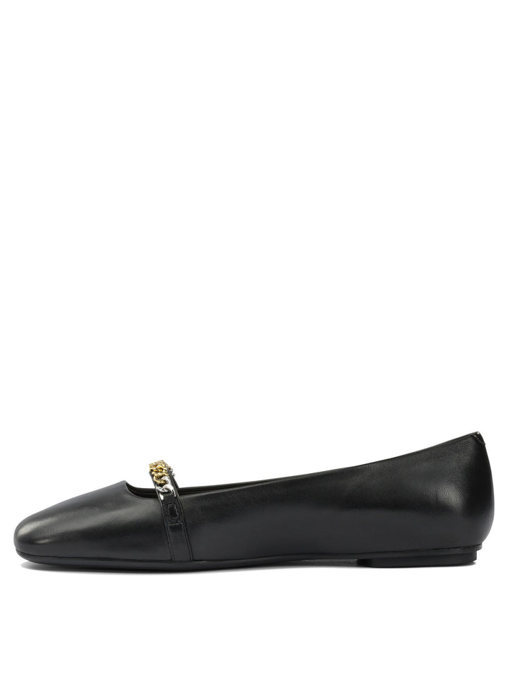 Pinko Leather Ballet Flats With Square Toe Ballerinas - Nero | ab425e79f485a40803d6040185e8ee9ba49c3099