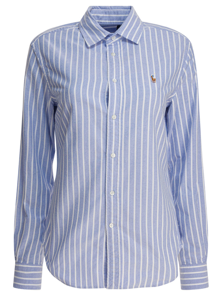 Polo Ralph Lauren Oxford" Striped Shirt Shirts - Blu | fd82a1c7984167927f16a9dad95fb432eea817d3