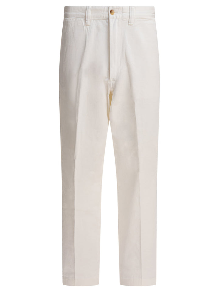 Polo Ralph Lauren Straight Leg Trousers - Bianco | d66139b0bf54688f8b6b4b2fb8d7a86bc43daf08
