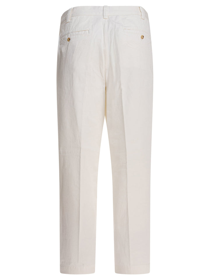 Polo Ralph Lauren Straight Leg Trousers - Bianco | 78a7820bc30c615da42d369c2a9e0d72d2361bee