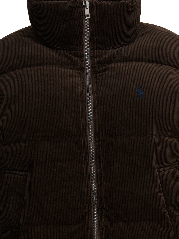 Polo Ralph Lauren Short Down Jacket With Pony Jackets and Coats - Marrone | 5fe2d57c2931122151083d7f91abc88d5aebe2b3