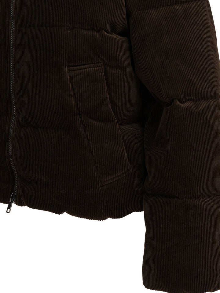 Polo Ralph Lauren Short Down Jacket With Pony Jackets and Coats - Marrone | cc7d414b9d90199390a1f4c61c2dc29c8b1f7850