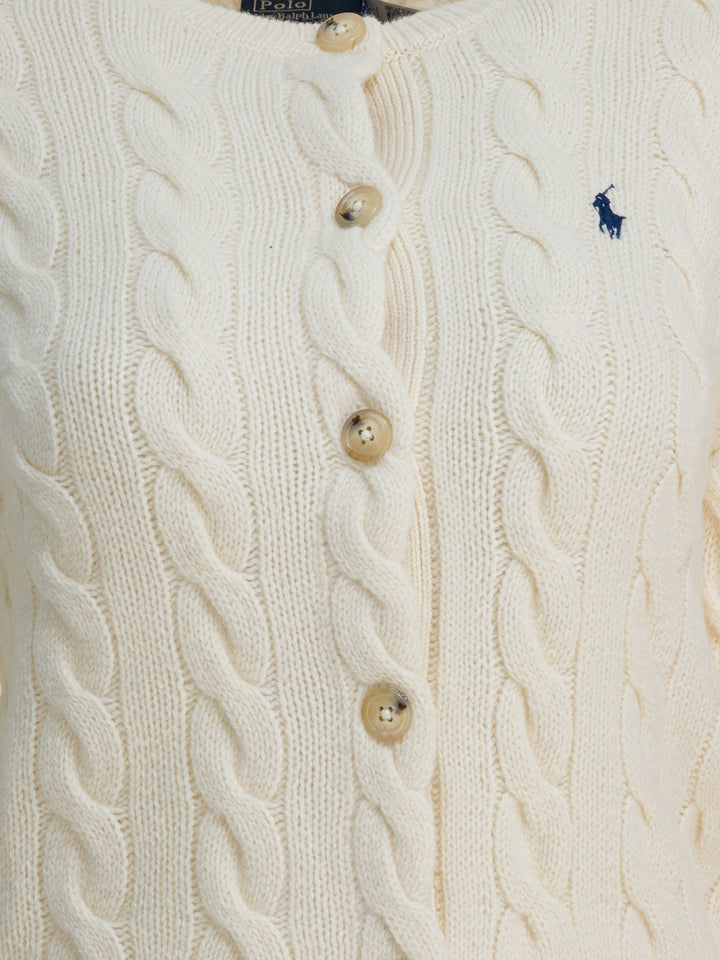Polo Ralph Lauren Wool And Cashmere Cardigan Knitwear - Bianco | 517f4d79d2fe24b3ddca6123c3e1fc127c560293