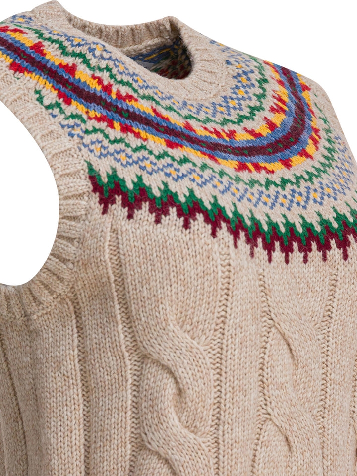 Polo Ralph Lauren Fair Isle Knit Vest Knitwear - Beige | 4bde53dde63153b4487a752bd8a0ae66be2ccbb1