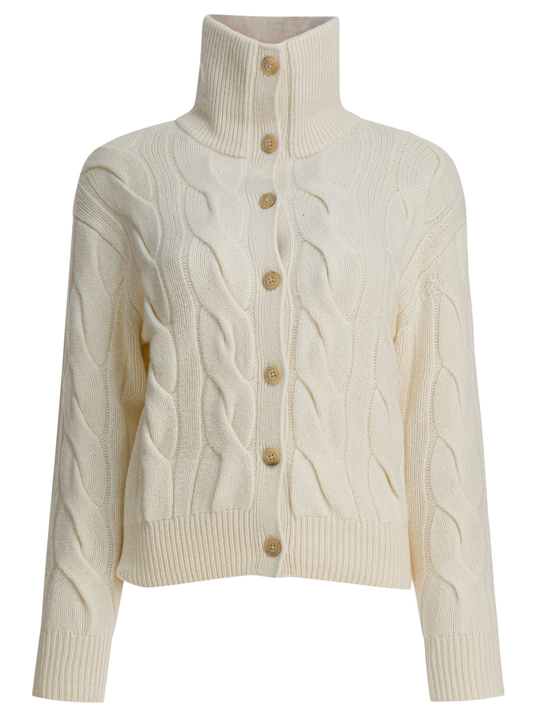 Polo Ralph Lauren Cardigan In Cashmere Knitwear - Bianco | 789dc4d23fc904d6fa276d936a6958bc99f15044