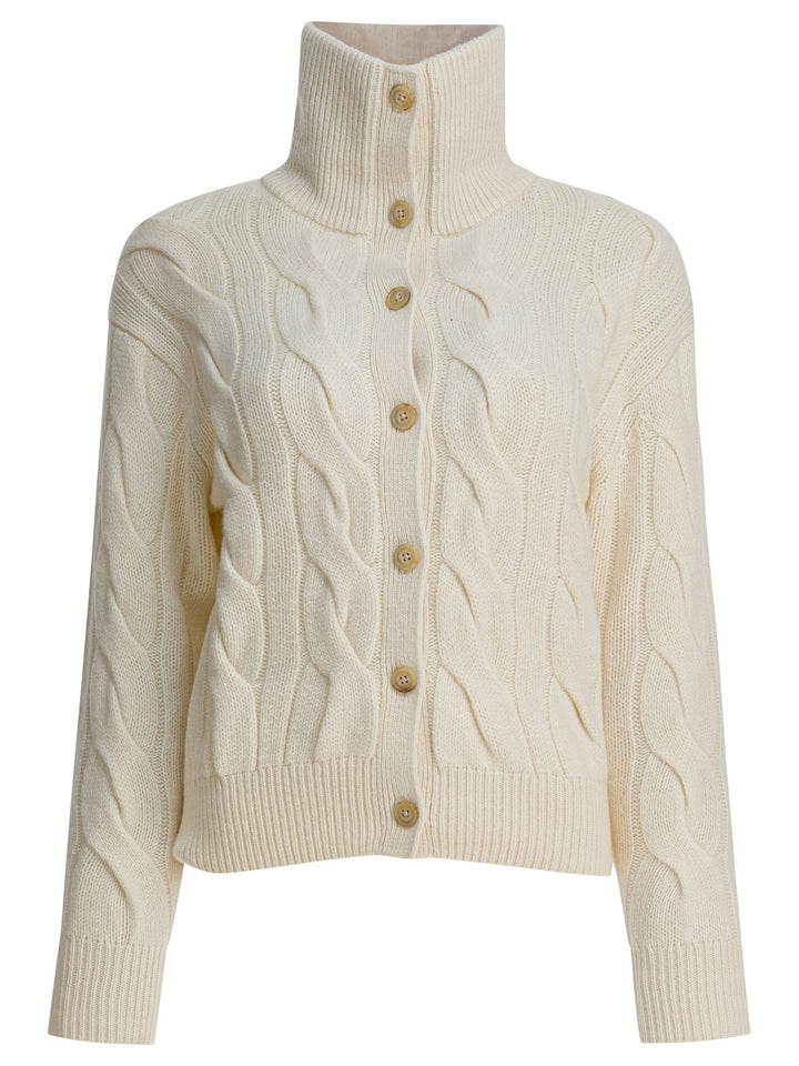 Polo Ralph Lauren Cardigan In Cashmere Knitwear - Bianco | 789dc4d23fc904d6fa276d936a6958bc99f15044