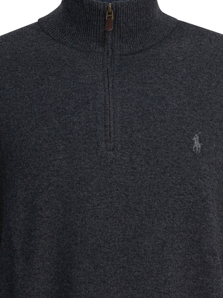 Polo Ralph Lauren Zipper Sweater Knitwear - Grey | 066e3173a12a48e3eb54eb06471f175313b47a7b