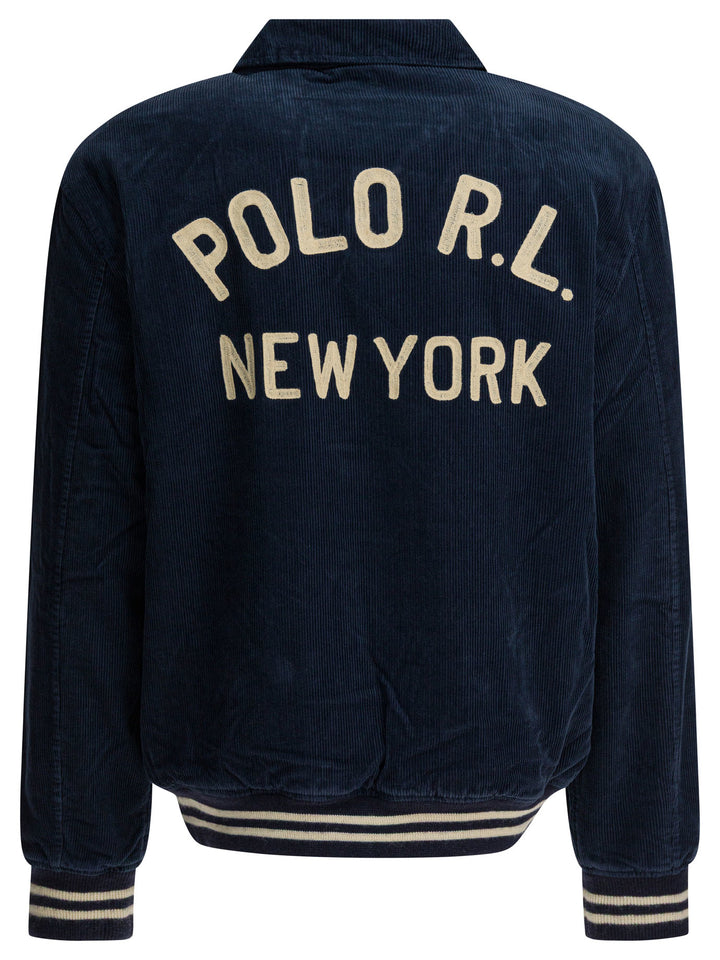 Polo Ralph Lauren Bomber In Cotone E Lana Jackets and Coats - Blu | 34c0b42c8e9b4614c5011dc661fadc7bd8a58827